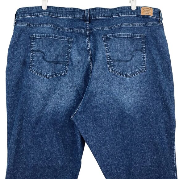 Signature Levi Strauss Women Blue Jeans Sz 26L Shaping Skinny Stretch High Rise - Picture 4 of 11